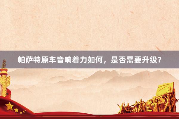 帕萨特原车音响着力如何，是否需要升级？